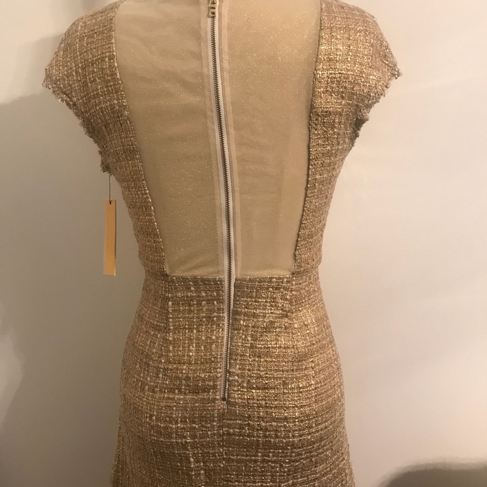 Alice + Olivia Gold Mini Dress - Picture 6 of 8